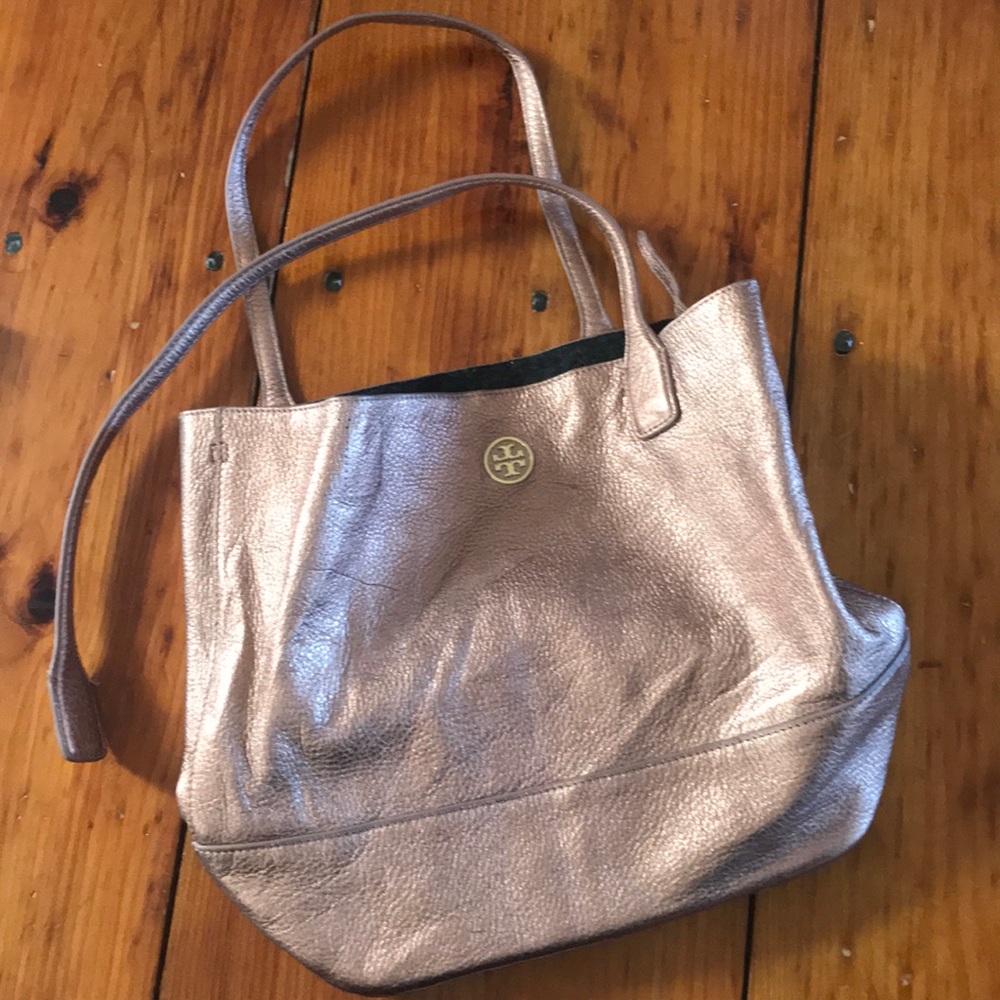 Tory Burch Metallic Tote Bag